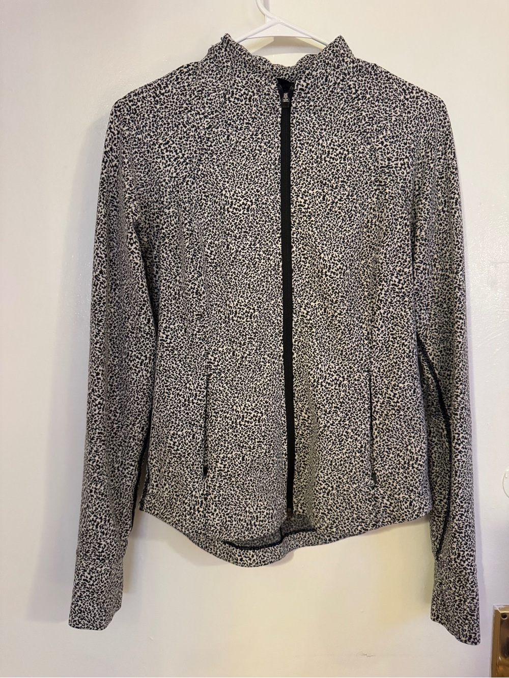 Athleta Black & White Printed Jacket